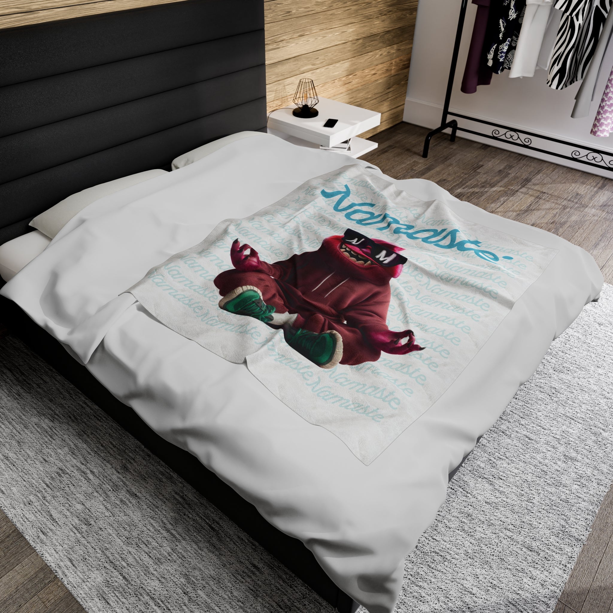 Image of Manta de felpa de terciopelo: suave y acogedora para el hogar o para regalar
